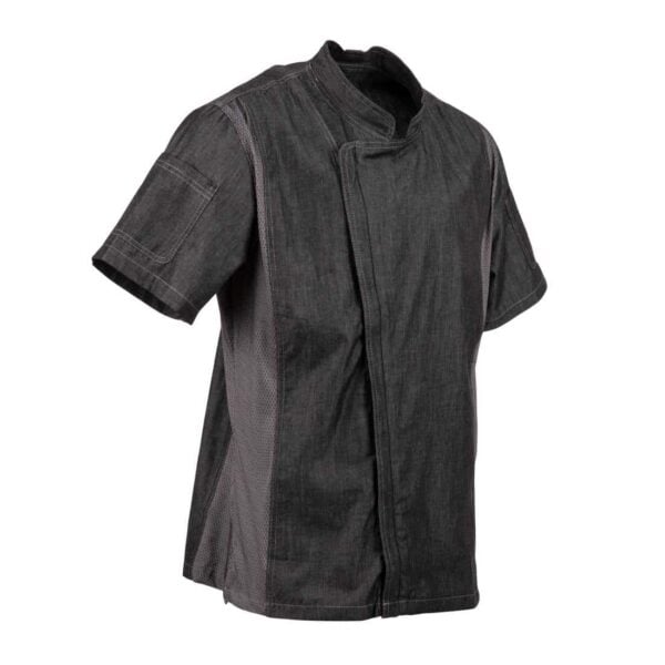 Chef Works Urban Delancey Short Sleeve Denim Chefs Jacket - Image 13