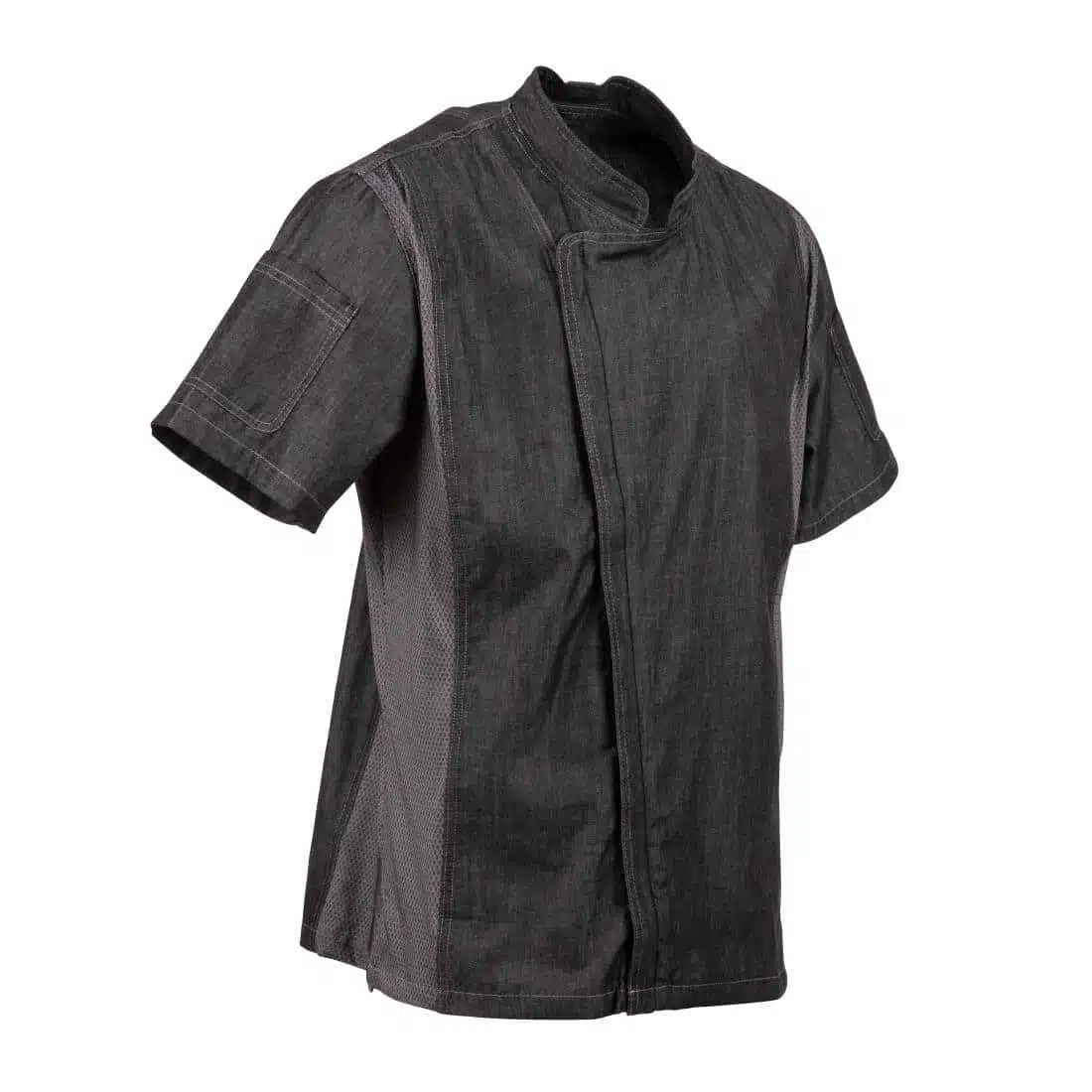 Chef Works Urban Delancey Short Sleeve Denim Chefs Jacket - Image 12