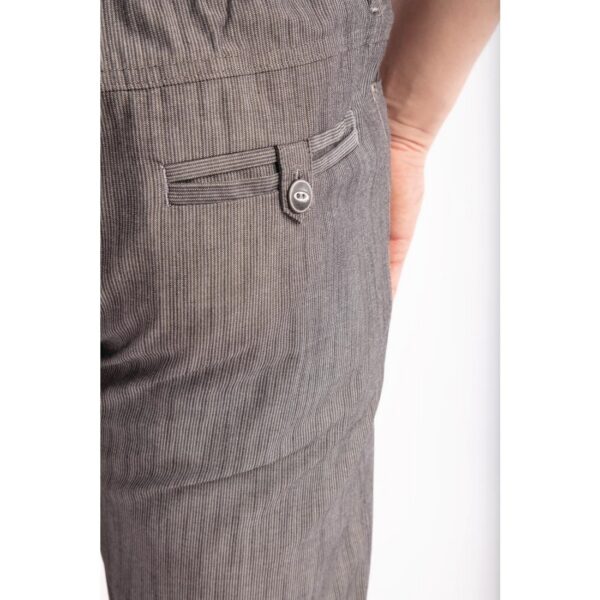 Chef Works Urban Jogger 257 Black and White Fine Stripe - Image 9