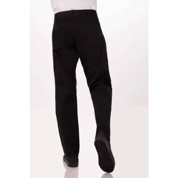 Chef Works Men's Lightweight Slim Trouser Black - Image 6