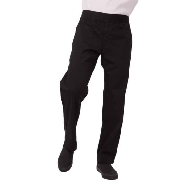 Chef Works Men's Lightweight Slim Trouser Black - Image 7