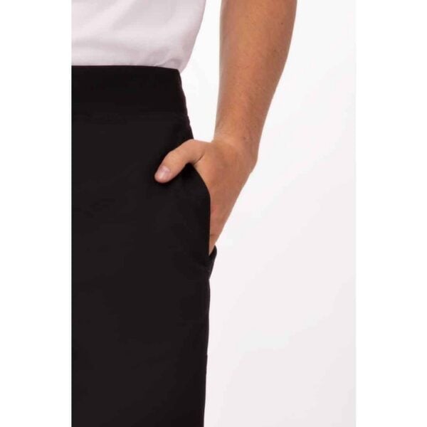 Chef Works Men's Lightweight Slim Trouser Black - Image 8