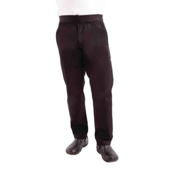 Chef Works Men's Lightweight Slim Trouser Black - Image 9