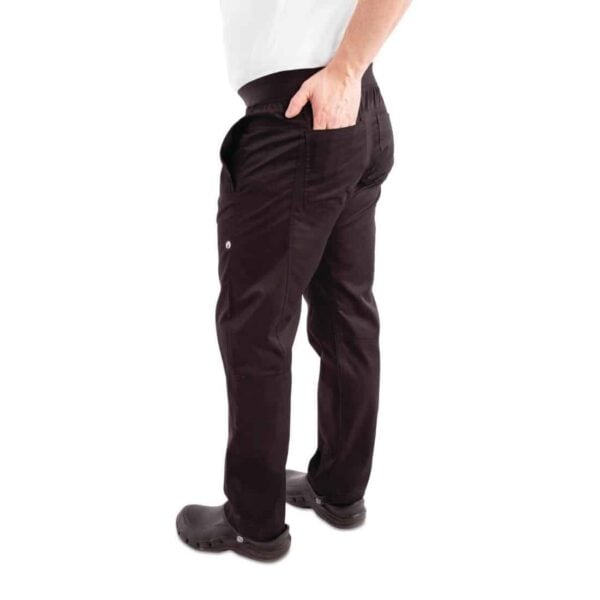 Chef Works Men's Lightweight Slim Trouser Black - Image 10