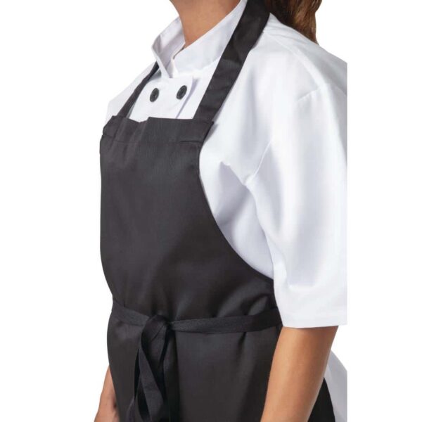 Nisbets Essentials Bib Aprons Polycotton Black (Pack of 2) - Image 3