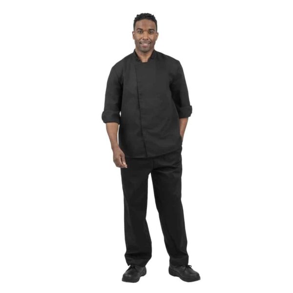 Whites Unisex Atlanta Chef Jacket Black - Image 11