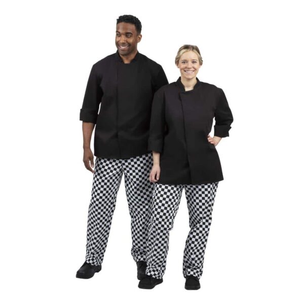 Whites Unisex Atlanta Chef Jacket Black - Image 12