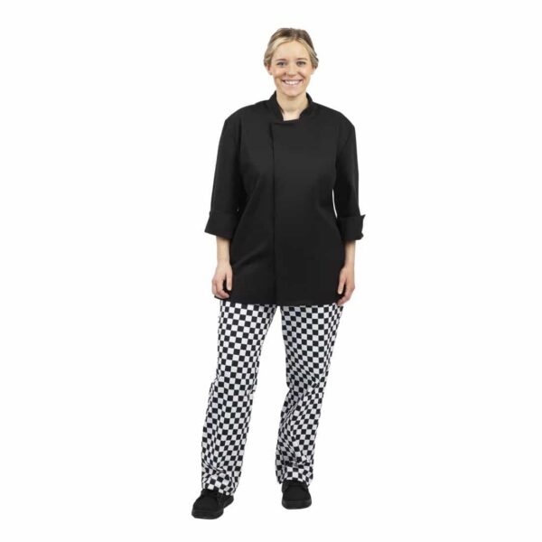 Whites Unisex Atlanta Chef Jacket Black - Image 13