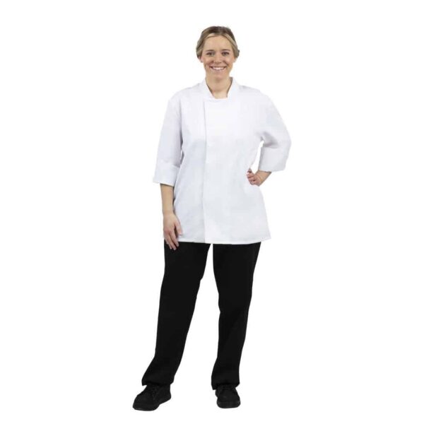 Whites Unisex Atlanta Chef Jacket White - Image 8
