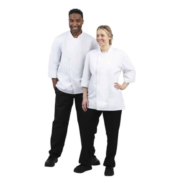 Whites Unisex Atlanta Chef Jacket White - Image 9