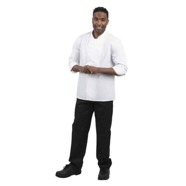 Whites Unisex Atlanta Chef Jacket White - Image 10