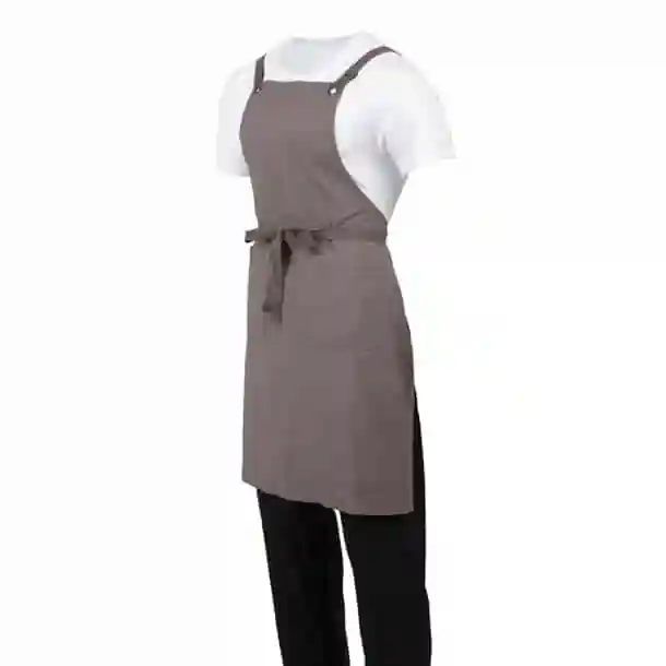 Southside Cotton Canvas Bib Apron Washed Grey