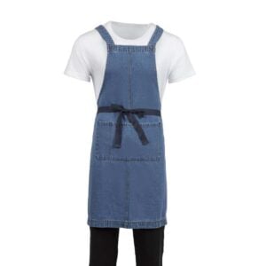 Southside Denim Bib Apron Light Blue