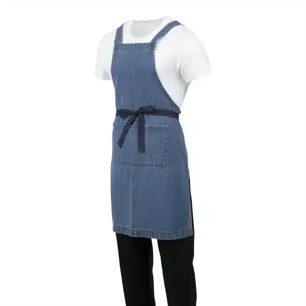 Southside Denim Bib Apron Light Blue