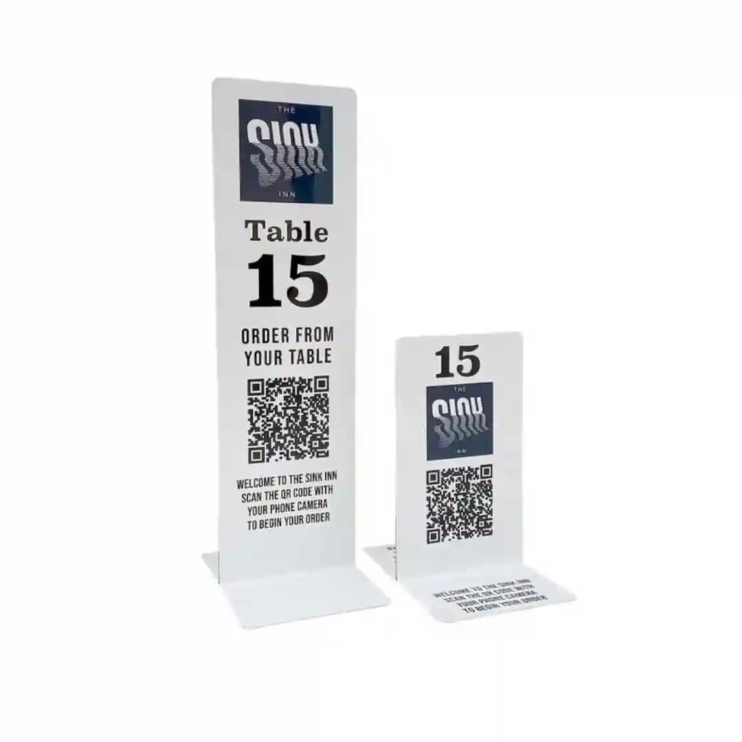 Branded Aluminium Table Number