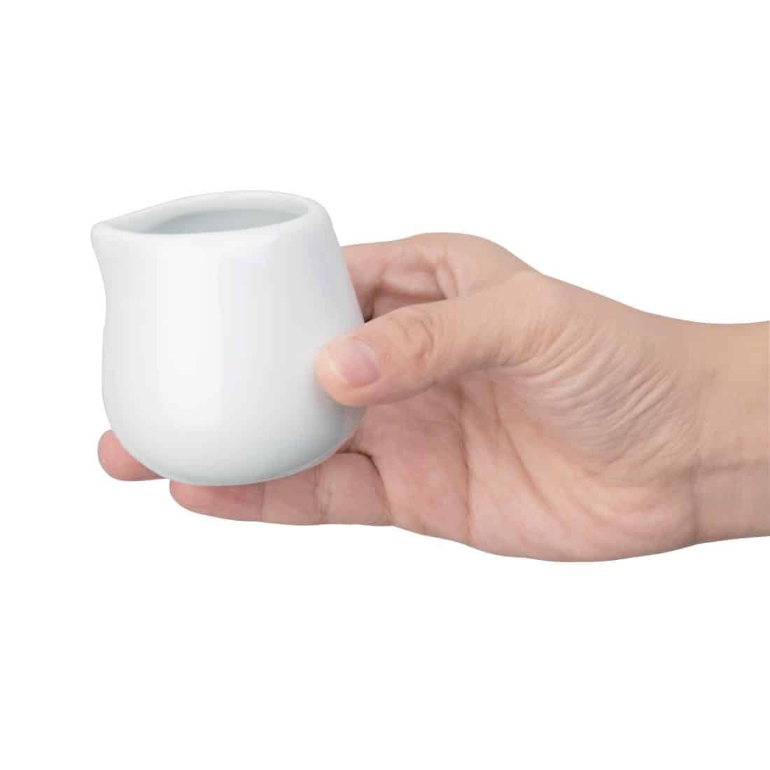 Olympia Whiteware Cream and Milk Jugs 85ml 3oz - Image 6
