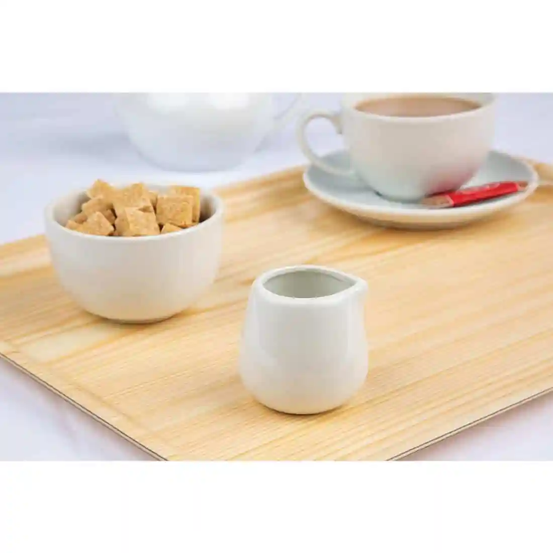 Olympia Whiteware Cream and Milk Jugs 85ml 3oz - Image 7