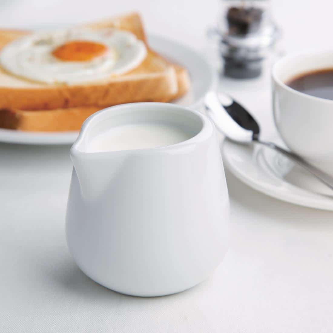 Olympia Whiteware Cream and Milk Jugs 228ml 8oz - Image 8