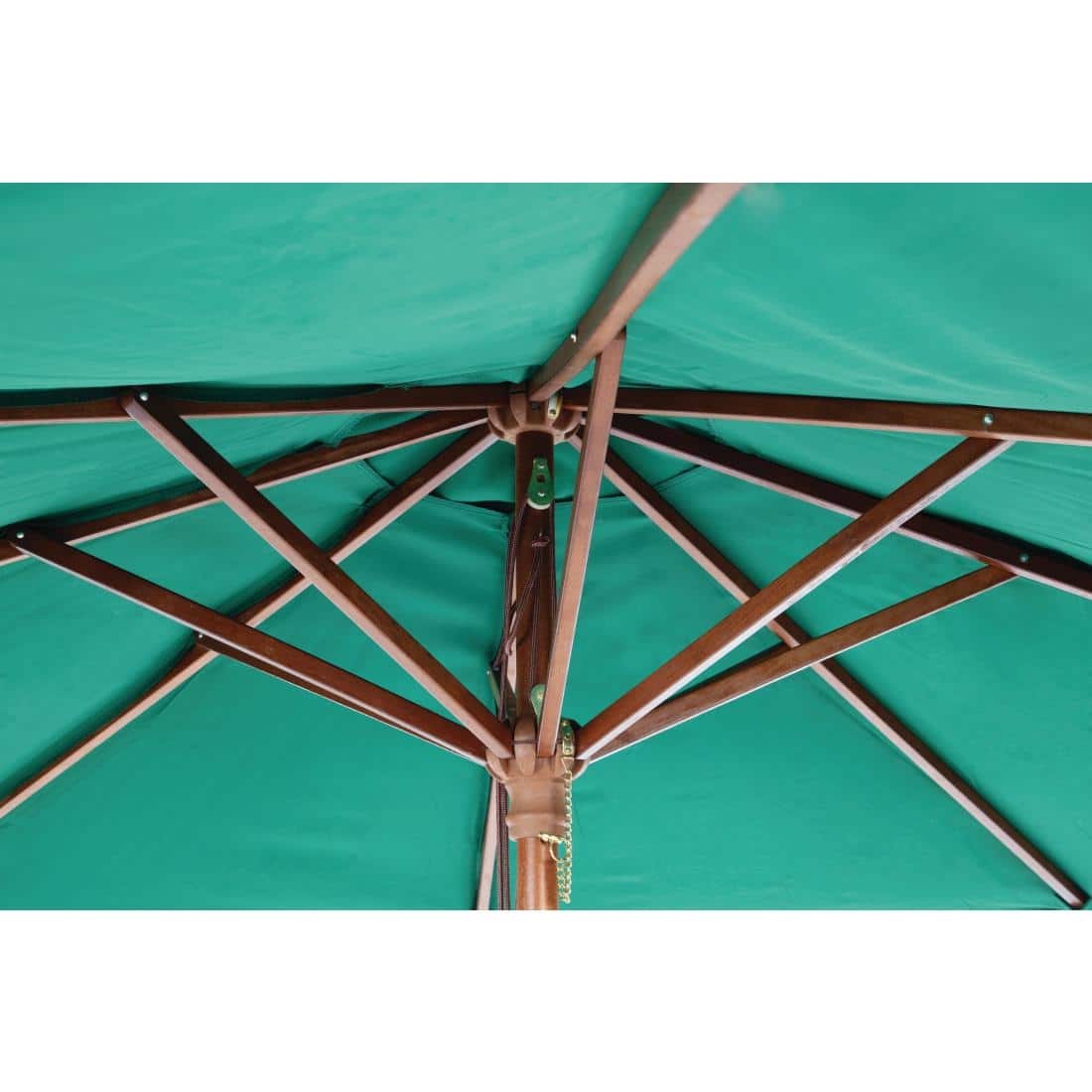 Bolero Round Parasol 2.5m Diameter Green - Image 9