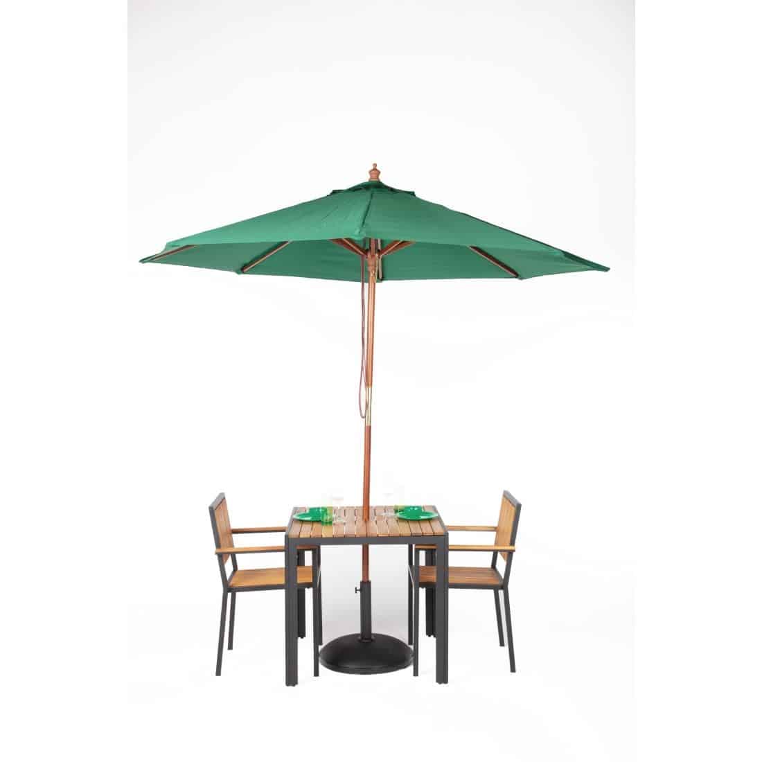 Bolero Round Parasol 2.5m Diameter Green - Image 10
