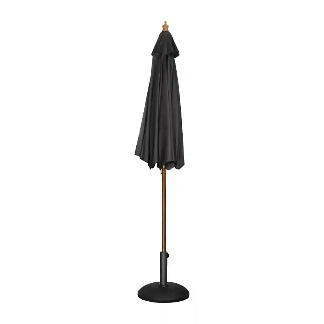 Bolero Round Parasol 2.5m Diameter Black - Image 2