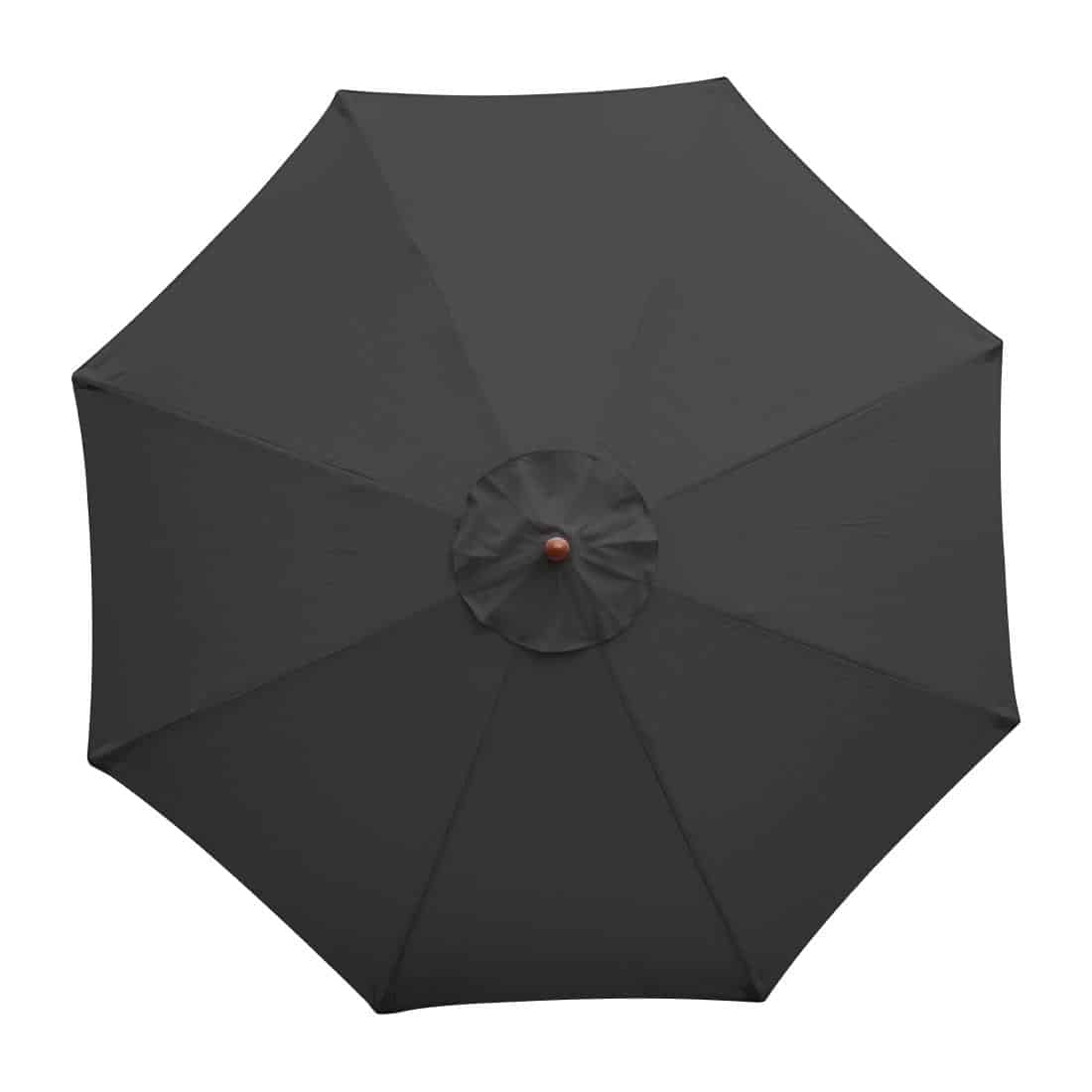 Bolero Round Parasol 2.5m Diameter Black - Image 6