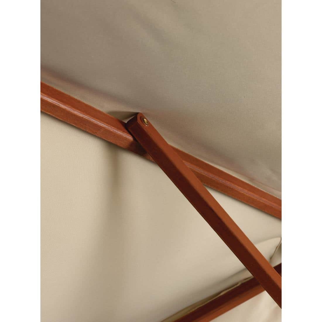 Bolero Round Parasol 3m Diameter Cream - Image 9