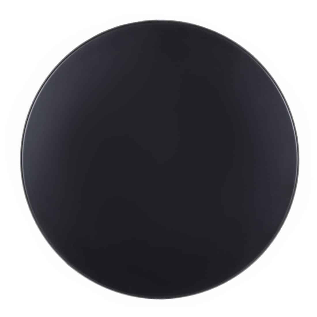 Werzalit Pre-drilled Round Table Top Black 800mm - Image 2