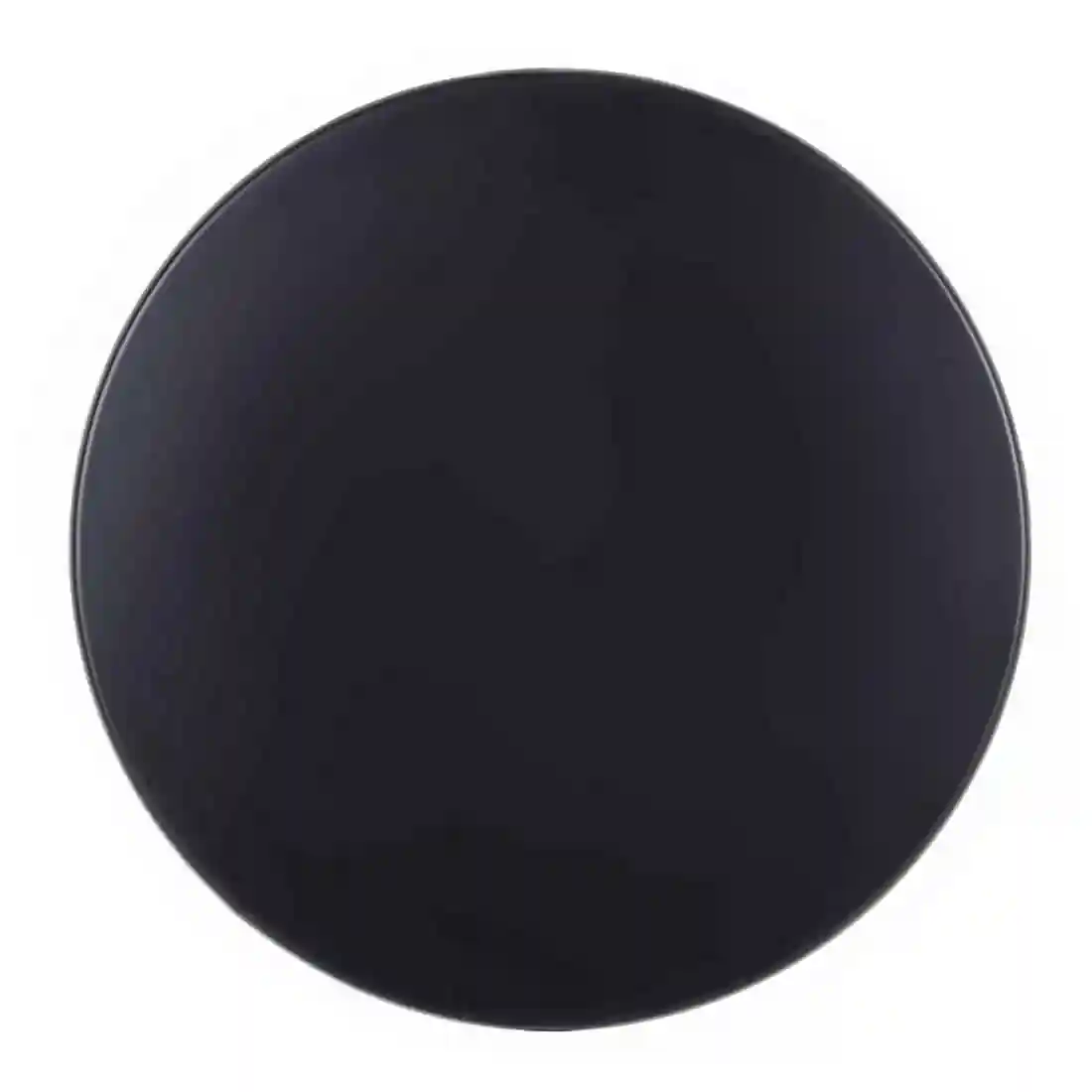 Werzalit Pre-drilled Round Table Top Black 800mm - Image 2