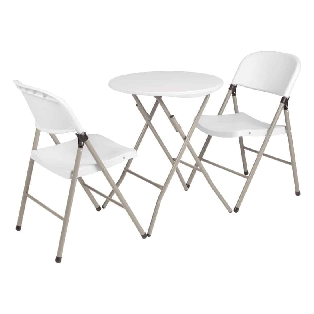 Bolero Foldaway Utility Chairs White (Pack of 2) - Image 3