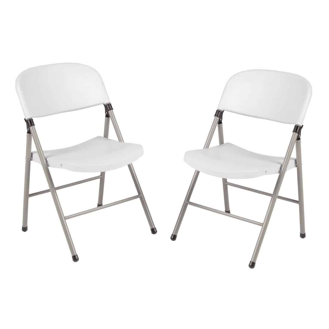 Bolero Foldaway Utility Chairs White (Pack of 2) - Image 5