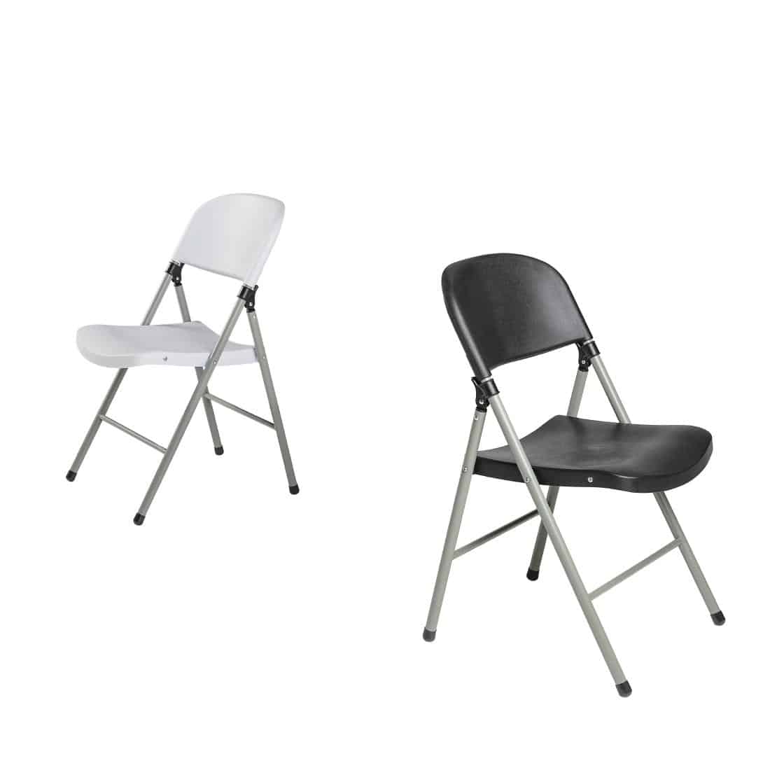 Bolero Foldaway Utility Chairs Black (Pack of 2) - Image 3