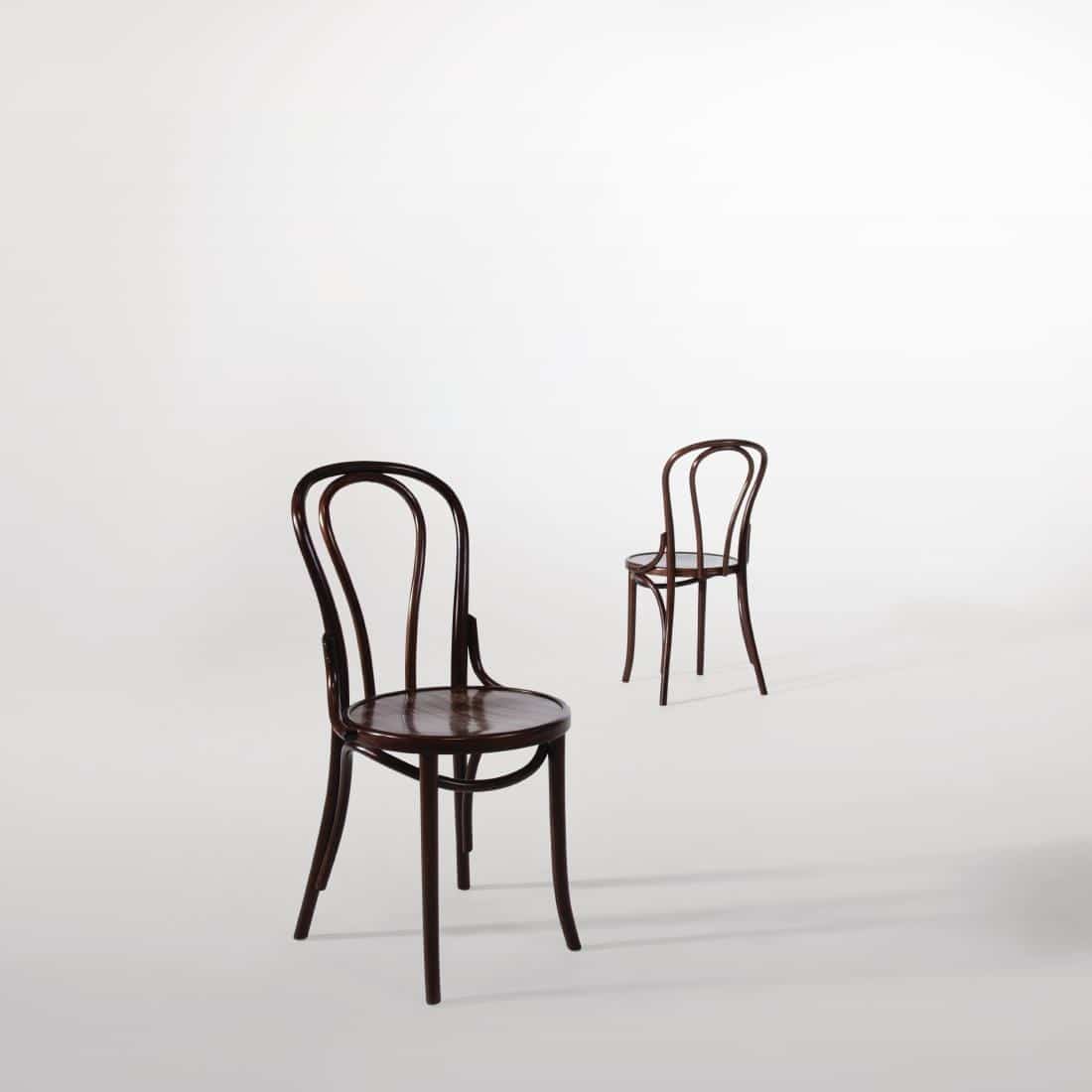 Fameg Bentwood Bistro Side Chairs Walnut Finish (Pack of 2) - Image 3