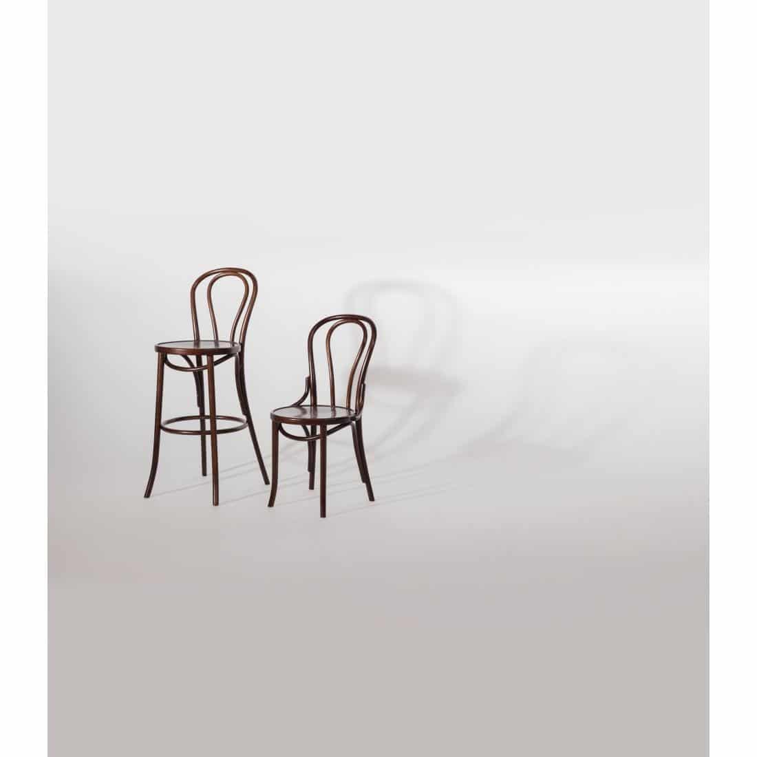 Fameg Bentwood Bistro Side Chairs Walnut Finish (Pack of 2) - Image 4
