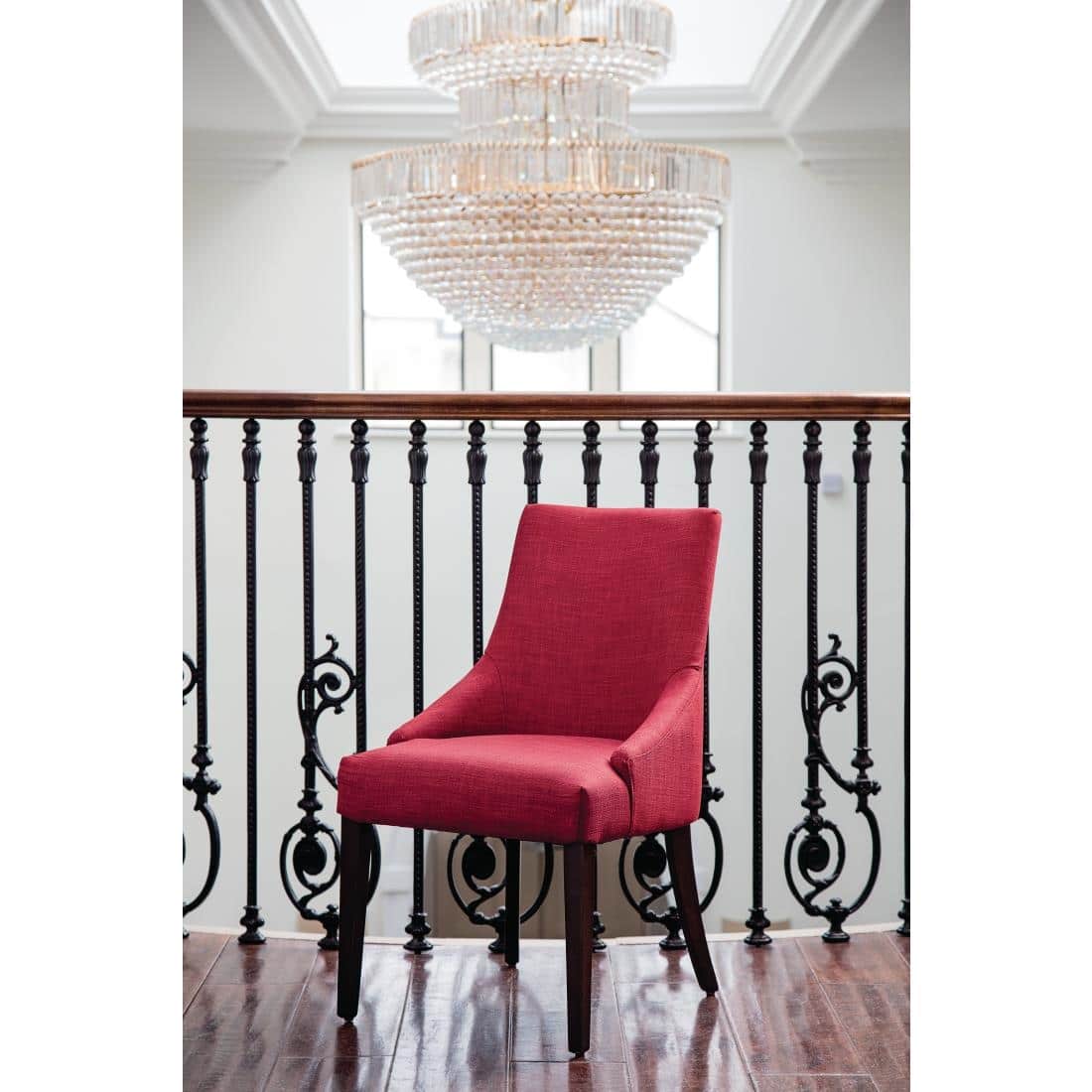 Bolero Dark Red Finesse Dining Chairs (Pack of 2) - Image 7