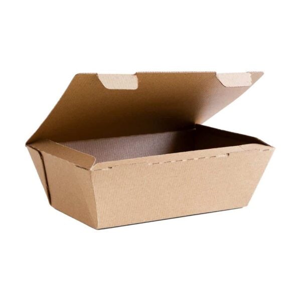 Vegware Compostable Microflute Takeaway Box 8x5" (Pack 250) - Image 2