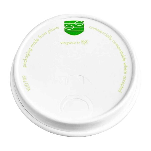 Vegware Compostable 79-Series Paper Hot Cup Lid (Pack of 1000) - Image 2