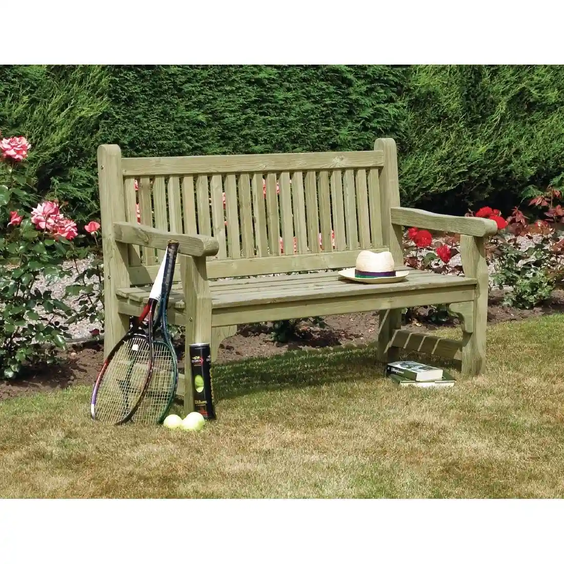 Softwood Garden Bench - Image 4