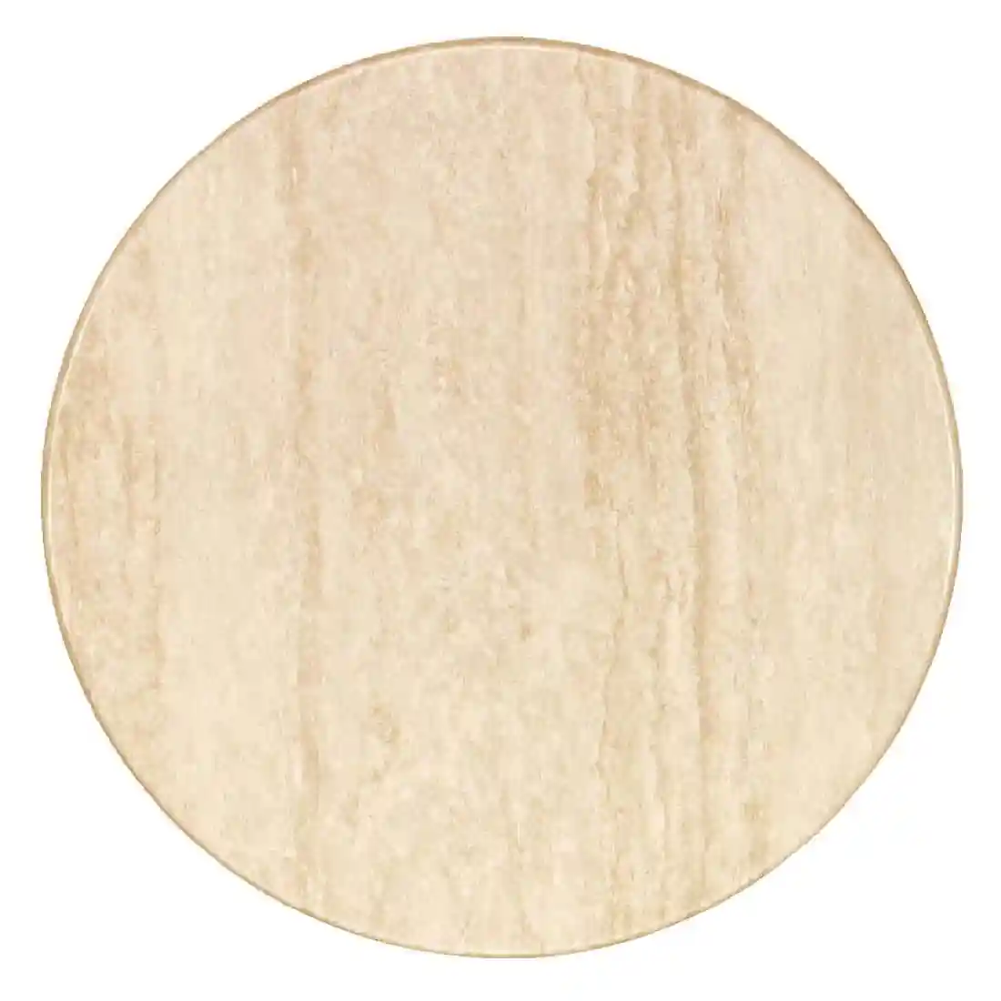 Werzalit Pre-drilled Round Table Top Travertin 800mm