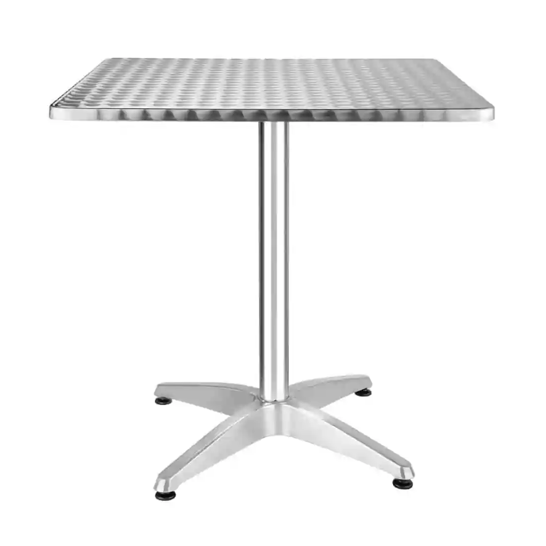 Bolero Square Stainless Steel Bistro Table 700mm - Image 1