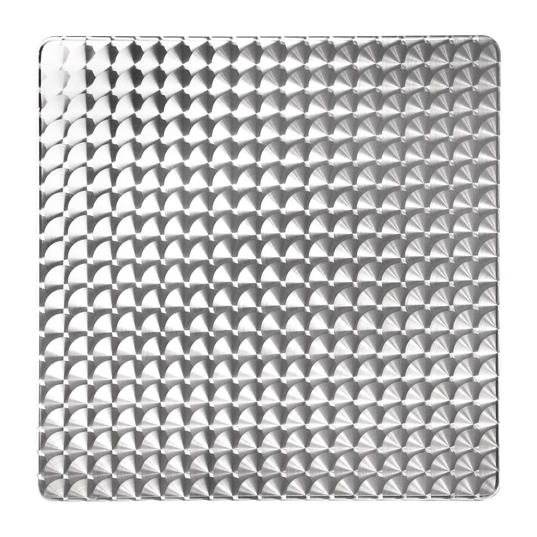 Bolero Square Stainless Steel Bistro Table 700mm - Image 3