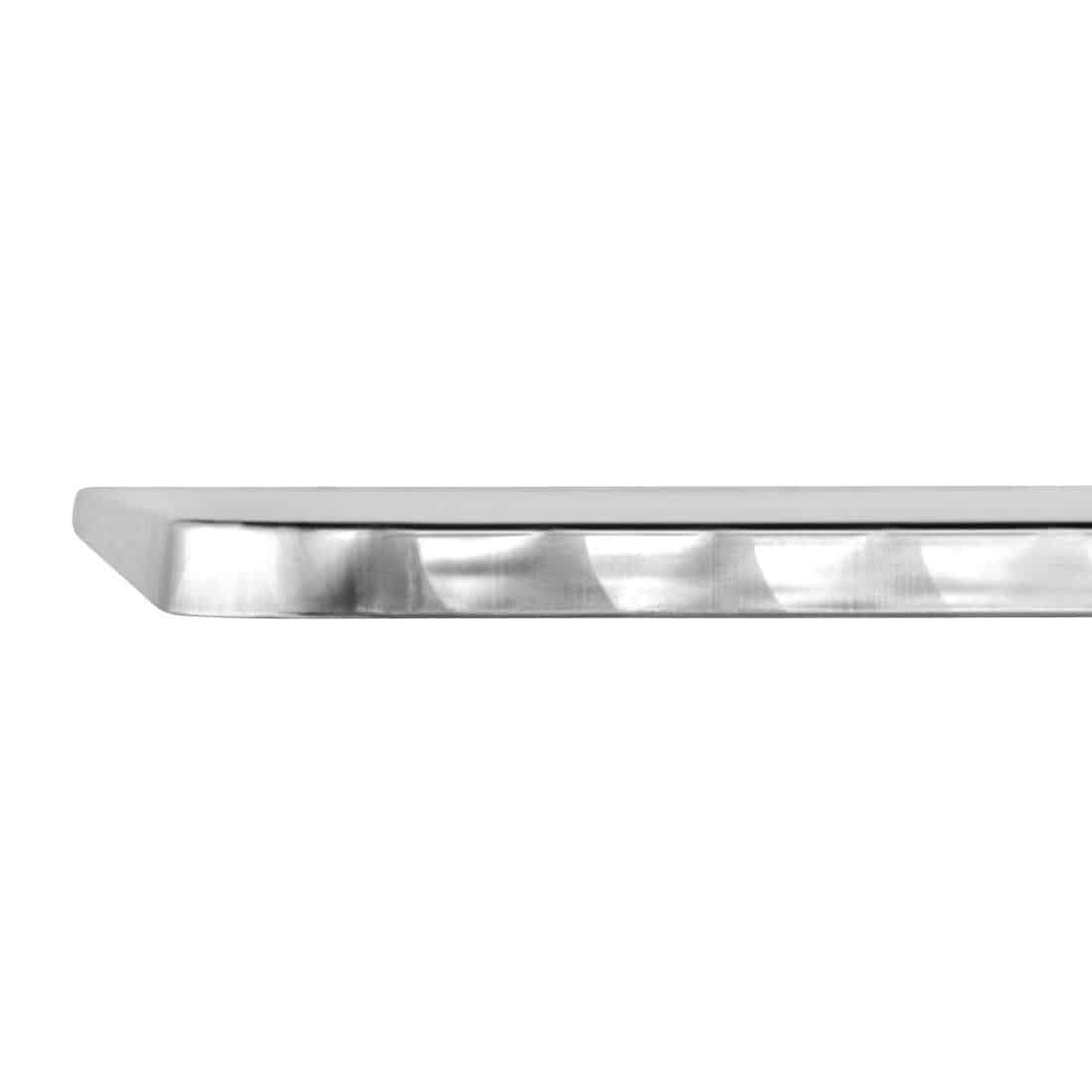 Bolero Square Stainless Steel Bistro Table 700mm - Image 4