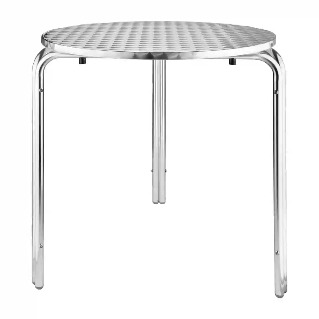 Bolero Round Stainless Steel Bistro Table 700mm - Image 1