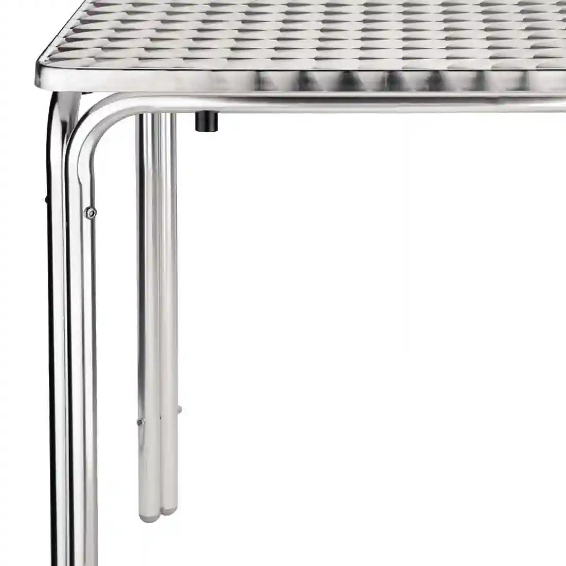 Bolero Steel and Aluminium Square Leg Table 600mm - Image 4