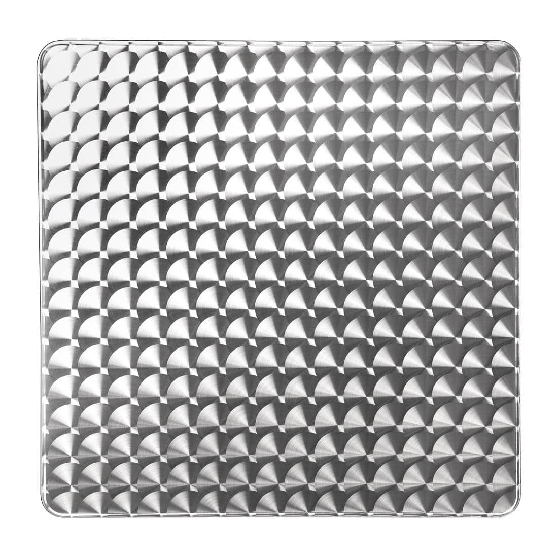 Bolero Square Flip Top Table Stainless Steel 600mm - Image 3