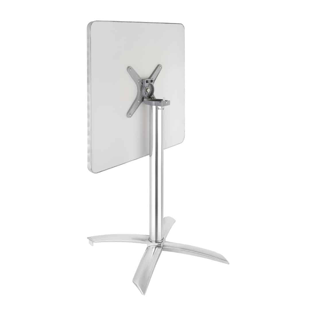 Bolero Square Flip Top Table Stainless Steel 600mm - Image 4