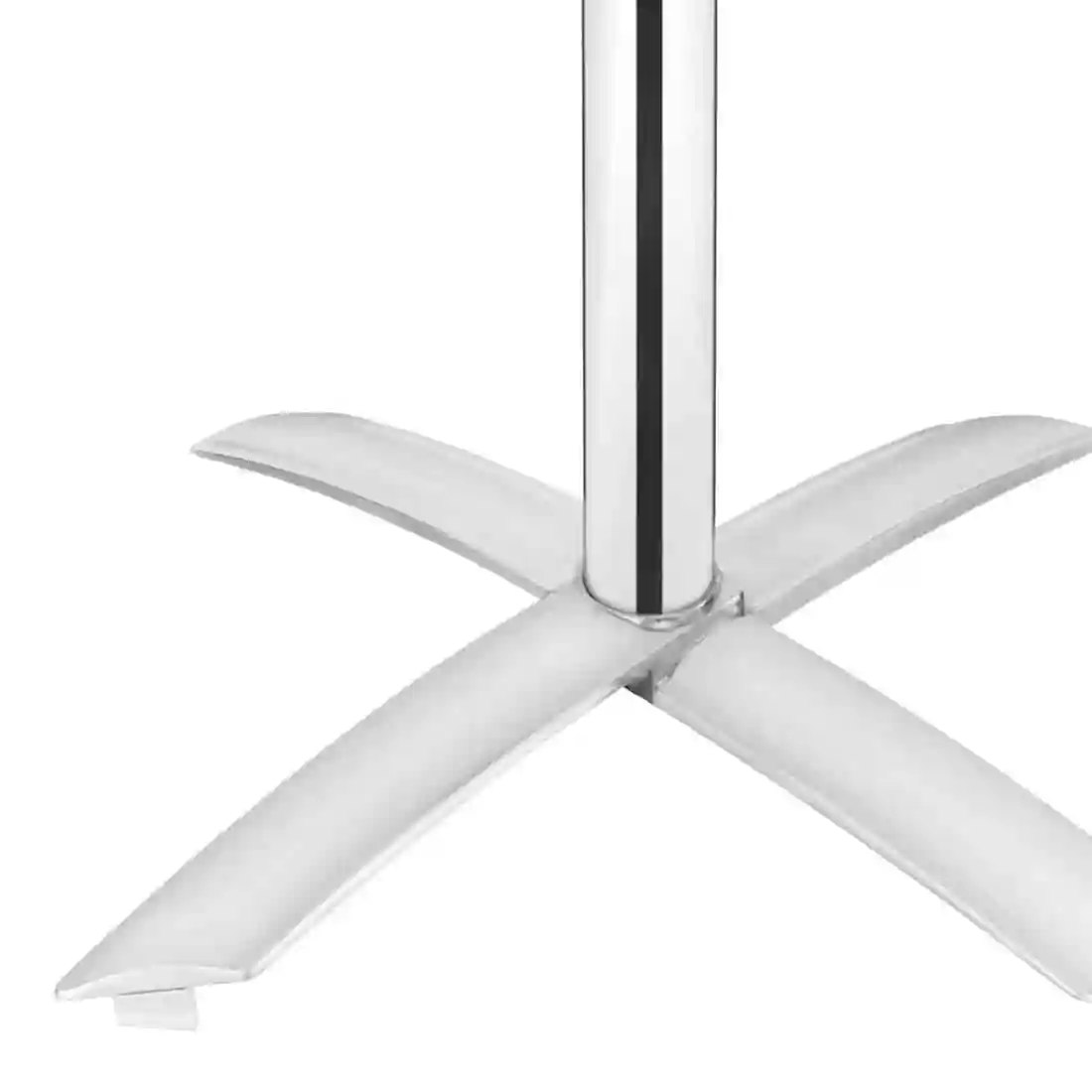 Bolero Square Flip Top Table Stainless Steel 600mm - Image 5