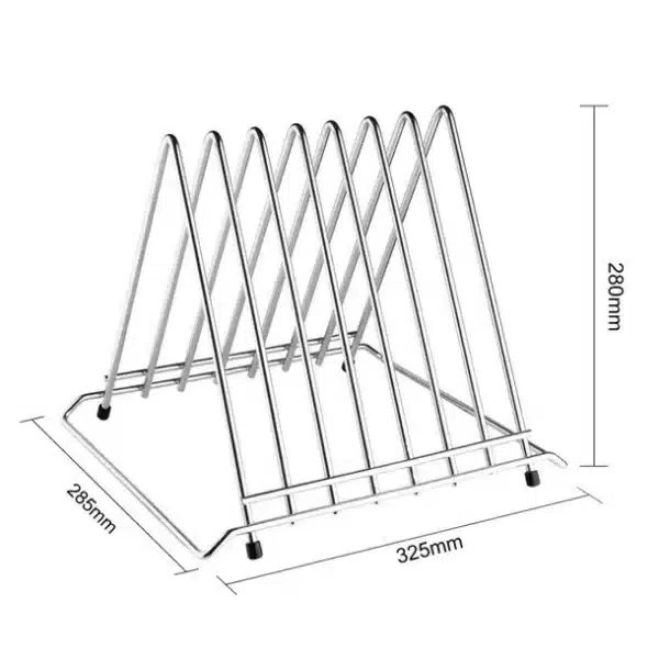 Hygiplas Heavy Duty Chopping Board Rack 7 Slots - Image 5