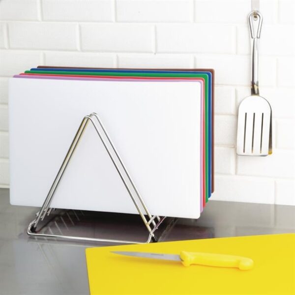 Hygiplas Heavy Duty Chopping Board Rack 7 Slots - Image 6
