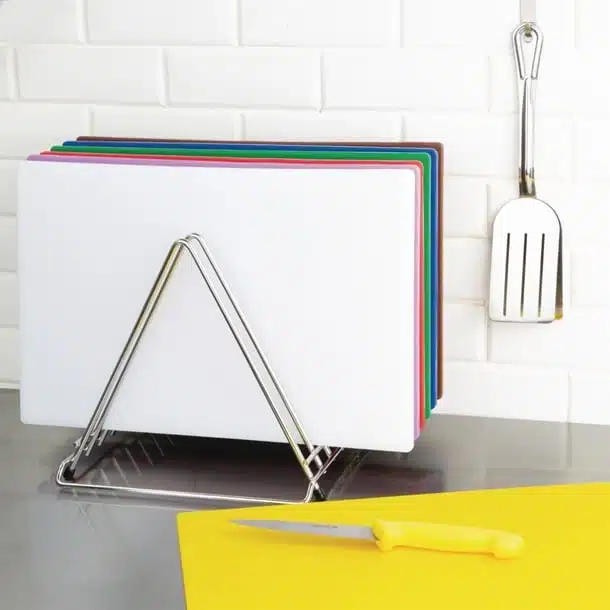 Hygiplas Heavy Duty Chopping Board Rack 7 Slots - Image 5